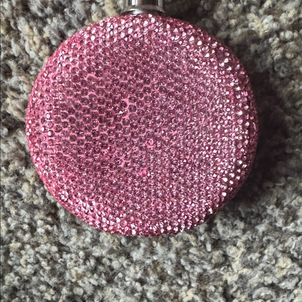 Flask Pink  Rhinestone 3 oz